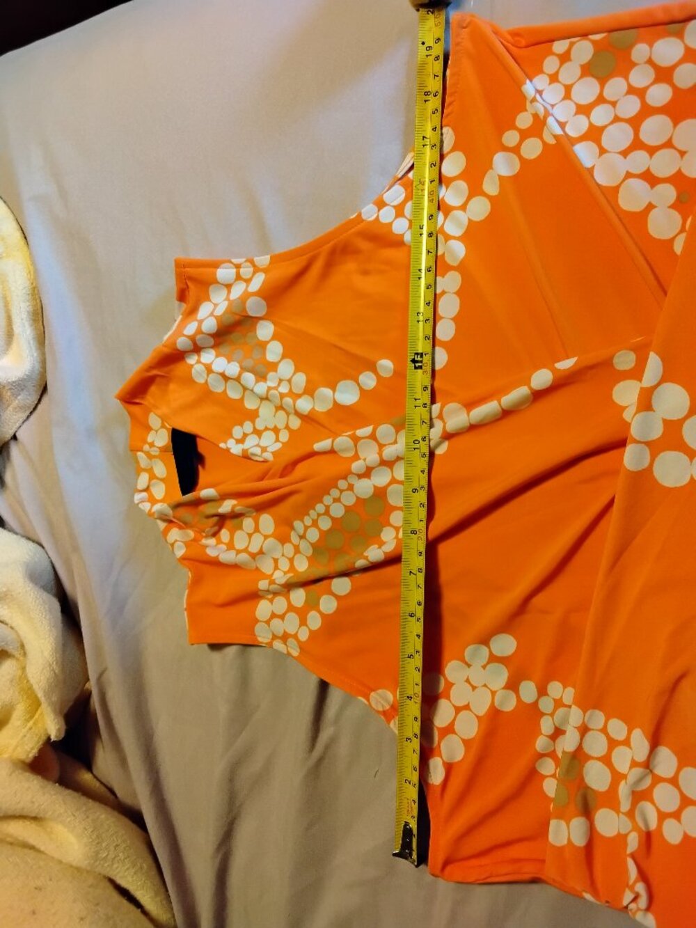 RACHEL Rachel Roy Orange & White Floral Like Sleeveless Wrap Maxi Dress - Picture 13 of 14